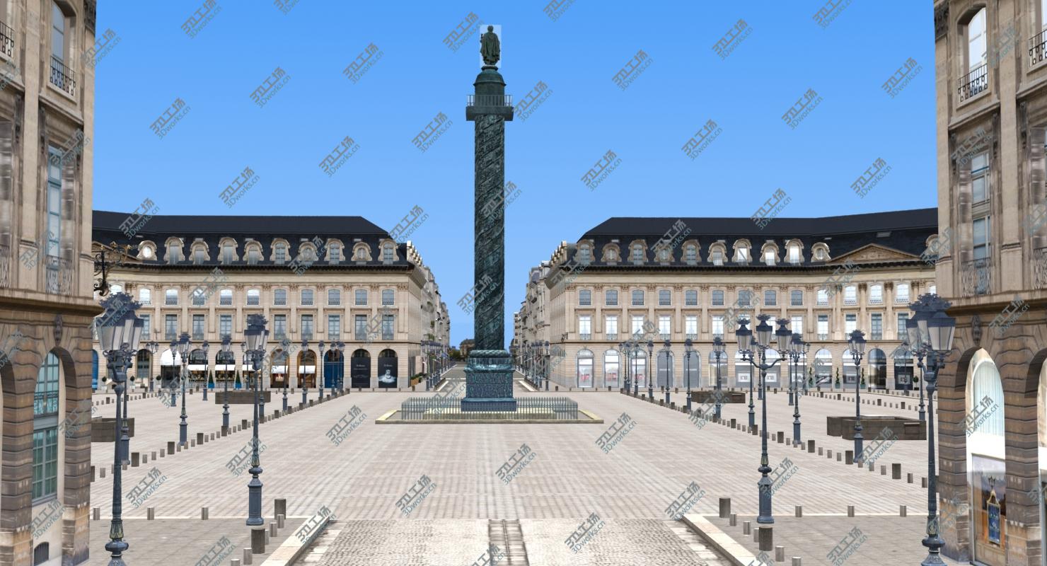 images/goods_img/202104094/3D Place Vendome Paris Low Poly/4.jpg